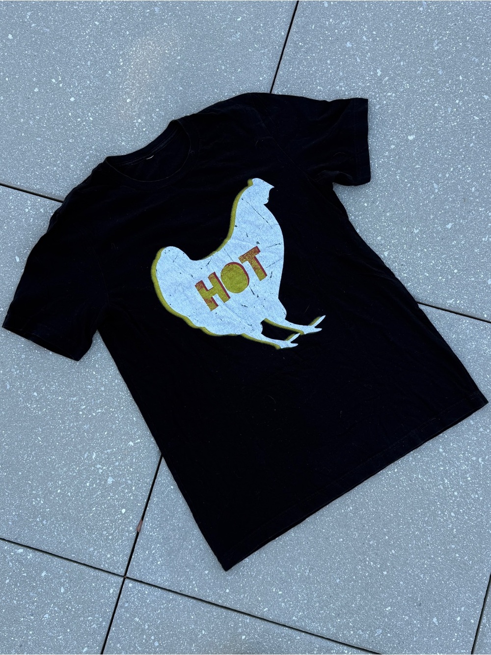 Black Hot Chicken Comedy Graphic tee shirt